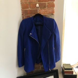 Vintage tweed coat in electric blue 💙